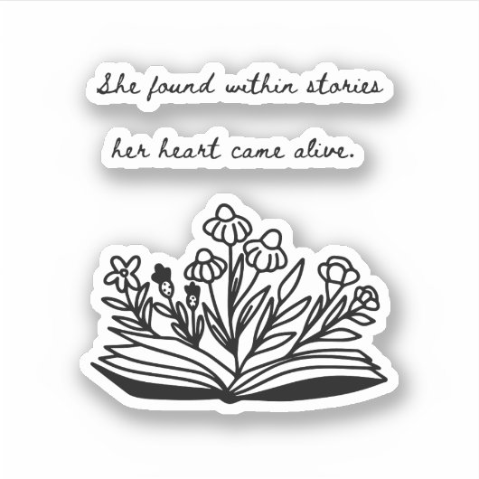 Boek Lover Sticker (Voorkant)