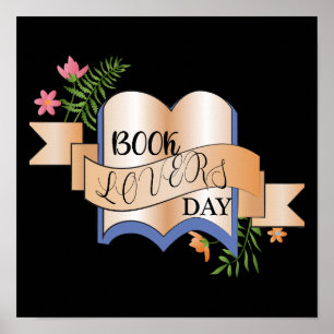 Boek Lovers Day Sign Poster