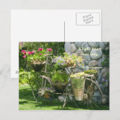 Boek met bloemen briefkaart (Voorkant / Achterkant)