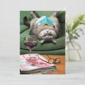 Boek met cat-lezen onderaan kaart (Staand voorkant)