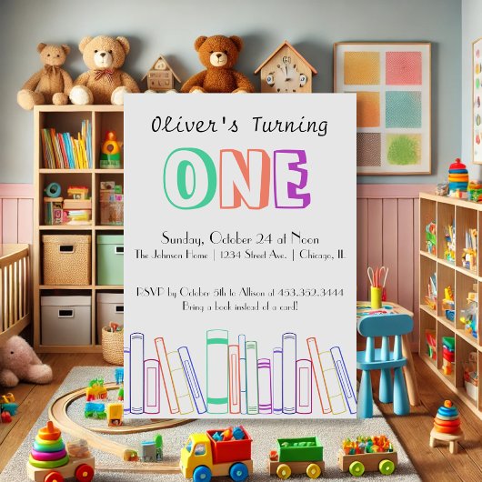 Boek met de uitnodiging van de Eerste Dag van de P