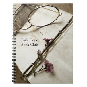Boek met kleine bloemen notitieboek