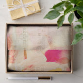 Boek met liefde en perziken collage tissuepapier (Geschenk)