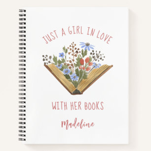 Boek met open boekje met bloemen