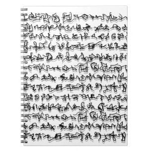 Boek met oud schrijven notitieboek