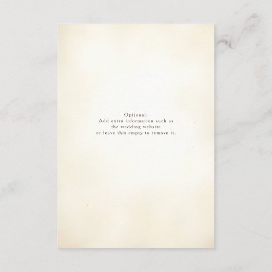 Boek Motif Bruiloft Behuizing Kaart (Achterkant)