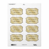 Boek naambordlabels etiket (Full Sheet)