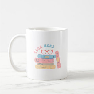 Boek Nerd Meisje Retro Design Koffiemok