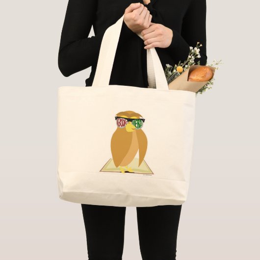 Boek Nerd Owl met bril Reading Fun Grote Tote Bag (Voorkant (product))