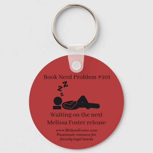 Boek Nerd-probleem #101 Keyring Sleutelhanger (Voorkant)