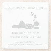 Boek Nerd-probleem #101 Onderzetter (Achterkant)