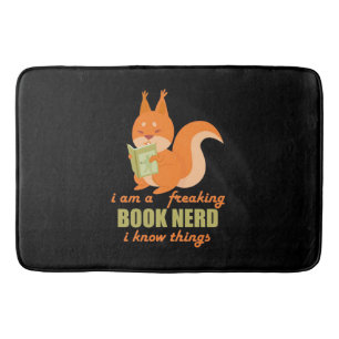 Boek Nerd Squirrel Badmat