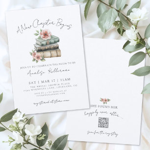 Boek Nieuw Hoofdstuk Bruidsfeest Bloemen Kaart
