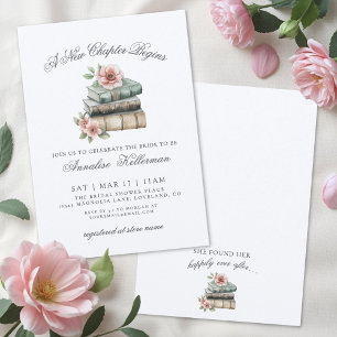Boek Nieuw Hoofdstuk Bruidsfeest Bloemen Kaart