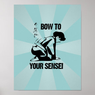 BOEK OP JE SENSEI POSTER