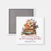 Boek over te veel boeken magneet (Voorkant / Achterkant)