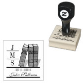  boek plank hout stempel (Gestempeld)