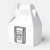 Boek release partij geïllustreerd cadeau bedankdoosjes (Achterkant)