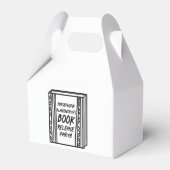 Boek release partij geïllustreerd cadeau bedankdoosjes (Voorkant Zijde)