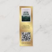 Boek Release QR Code MINI Faux Gold Bladwijzer Kaa Visitekaartje (Voorkant)