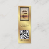 Boek Release QR Code MINI Zwart Goud Bladwijzer Ka Visitekaartje (Voorkant)