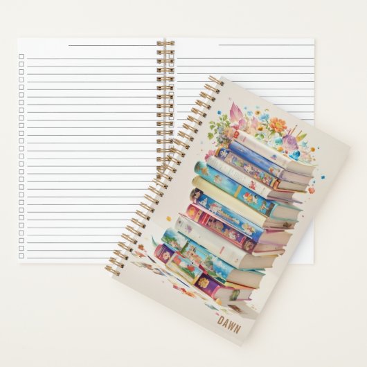 Boek Stack Lezing Lovers Waterverf Kunst (Binnen)