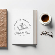 BOEK STEMPEL Aangepaste bibliotheek Embosser Stamp