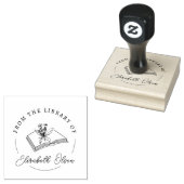 BOEK STEMPEL|Aangepaste bibliotheekstempel|Embosse Rubberstempel (Gestempeld)