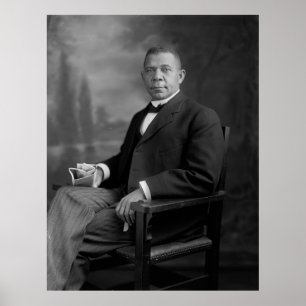 Boek T. Washington Portret van Harris & Ewing Poster