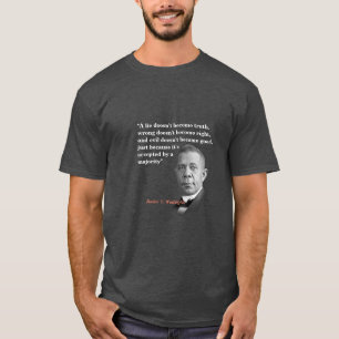 Boek T. Washington Quote over waarheid, juist, goe T-shirt