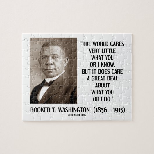 Boek T. Washington World Cares erg klein Legpuzzel (Horizontaal)