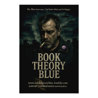 Boek Theorie Blauwe Poster 01 Perfect Poster