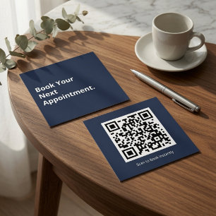 Boek uw volgende afspraak QR-codekaart Aangepast Vierkante Visitekaartje