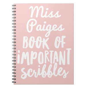 BOEK VAN BELANGRIJKE SCHRIJVEN NOTITIEBOEK