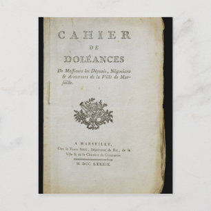 Boek van de klachten" briefkaart