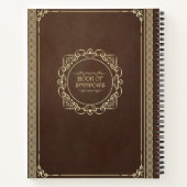 Boek van de schaduwen verontruste bruin tijdschri (Achterkant)