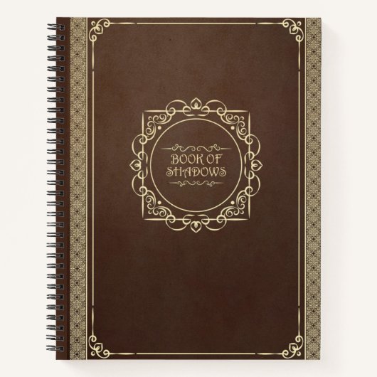 Boek van de schaduwen verontruste bruin tijdschri (Voorkant)