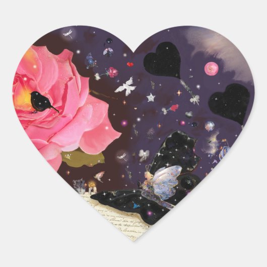 Boek van Fairy Tales! Hart Sticker (Voorkant)