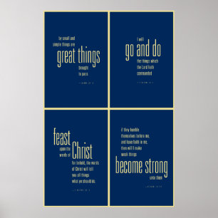 Boek van het Mormon collectie poster. Poster