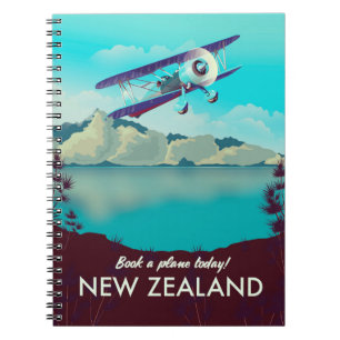 Boek vandaag een vliegtuig! Nieuw-Zeeland Notitieboek