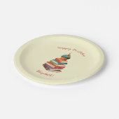 Boek Verjaardagsfeest Kinder Lezing Papieren Bordje (Gekanteld)