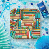 Boek verjaardagsfeestje papieren bordje (Feest)