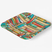 Boek verjaardagsfeestje papieren bordje (Gebogen)