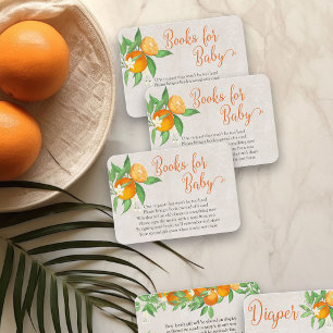 Boek voor Baby Gedicht Citrus Sinaasappel Neutraal Informatiekaartje