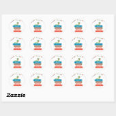 Boek voor Baby shower Favor Sticker (Vel)