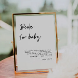 Boek voor Baby Sign, Baby shower Kaart