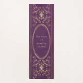 Boek Wervelkolom Monogram Paarse Yogamat (Voorkant)