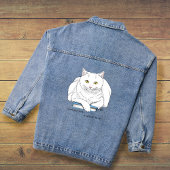 Boek White Cat Funny Denim Jacket