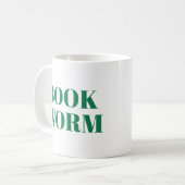 Boek Worm Schattigee Modern Book Lover Mok (Voorkant links)