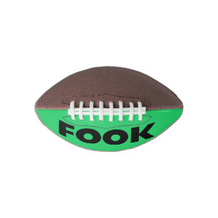 Boek zwart op groen mini-football american football